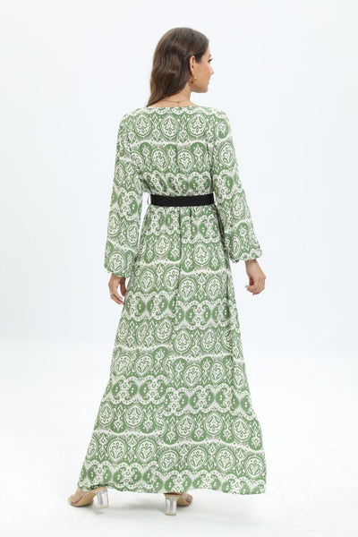 Elise Green Print Maxi Dress LAST ONE SIZE SMALL