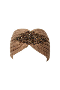 Erin embellished head band taupe