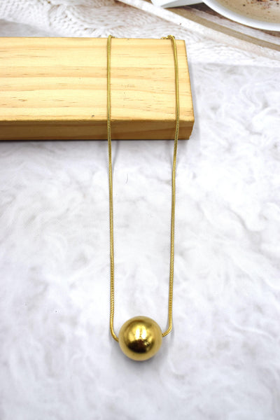 Katherine gold ball necklace