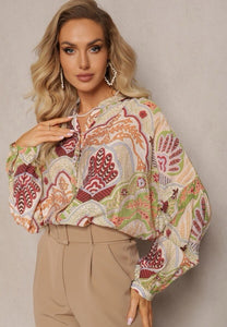 Madelyn print blouse