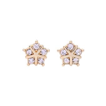 Tiny Five Crystal Star Earring