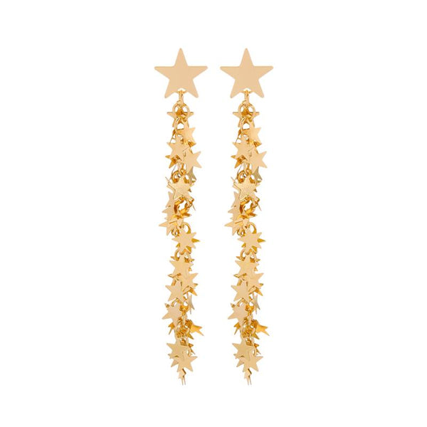 Ailbhe Gold Star Drop Chain Earring