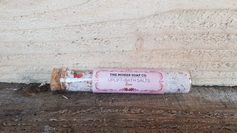 The Moher Soap Co. Bath Salts Vial UPLIFT - Rose