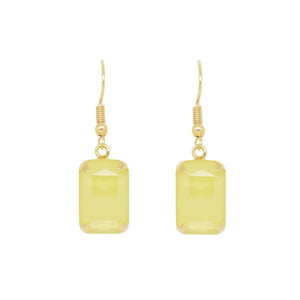 Clio Gold Claw Set Gem Earring Yellow