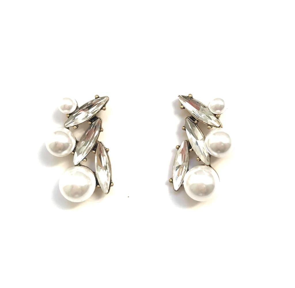 Pippa Pearl Cluster Earrings