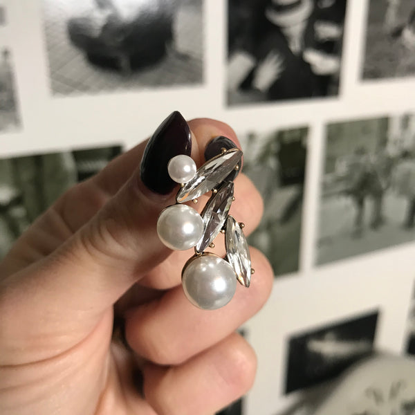 Pippa Pearl Cluster Earrings