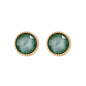 Darcy Green Disc Earring