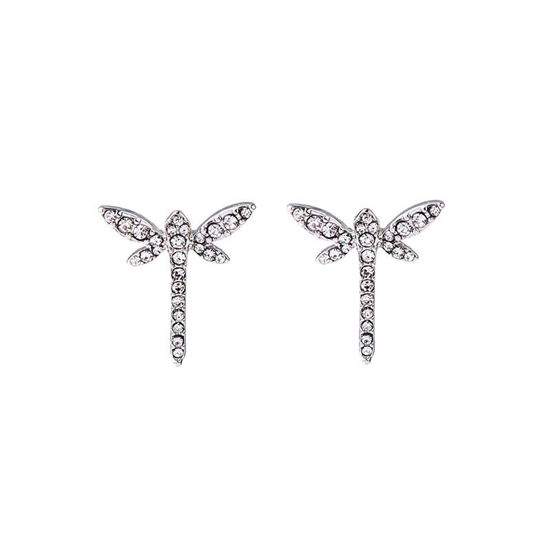 Crystal Dragonfly Earring