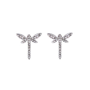 Crystal Dragonfly Earring