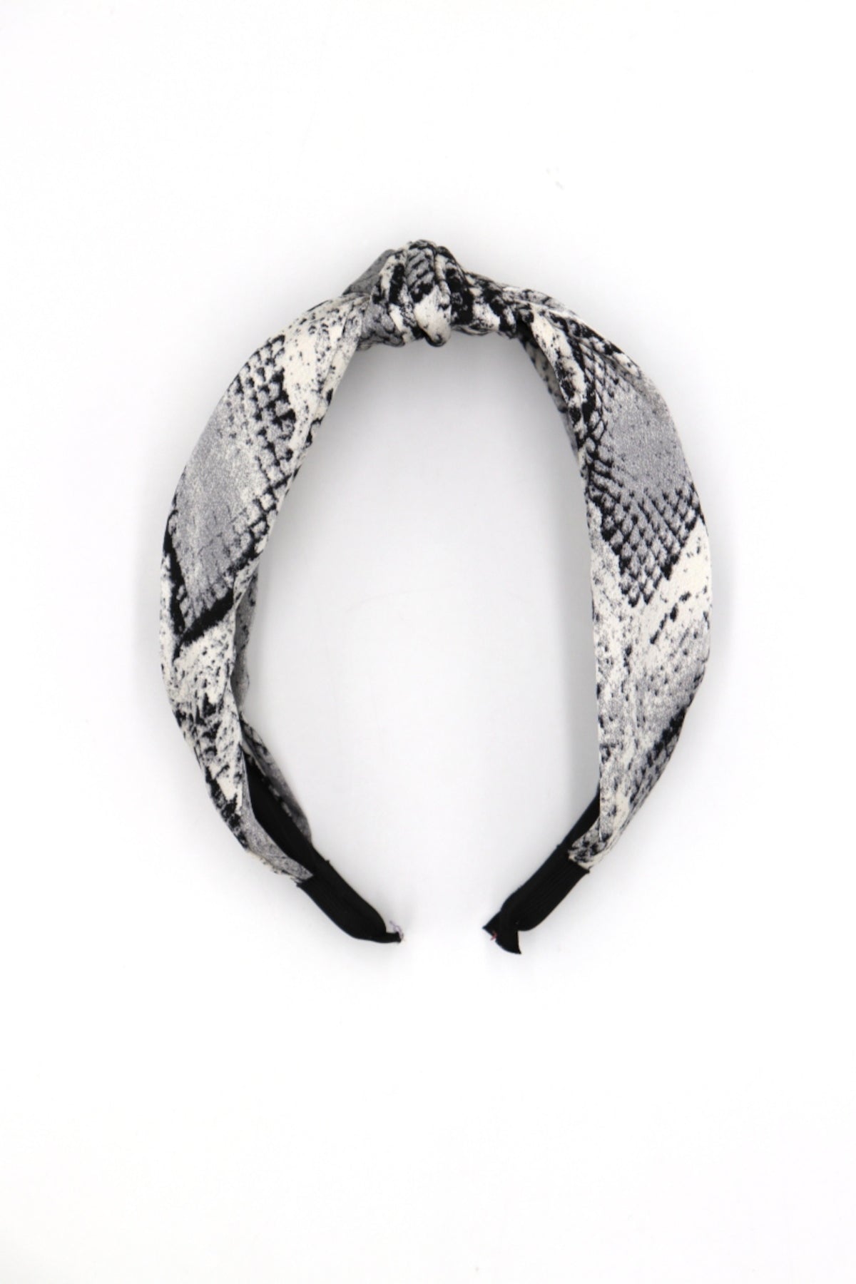 Emy Grey Snakeskin Head Band