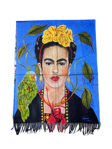 Frida print scarf