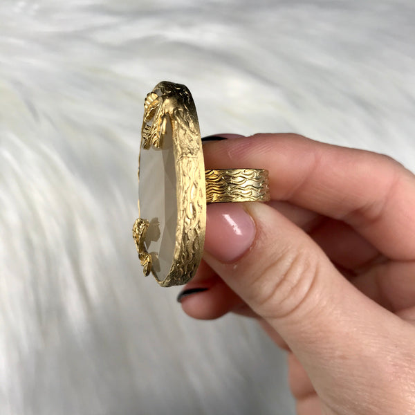 Gina Gold and Nude Ring