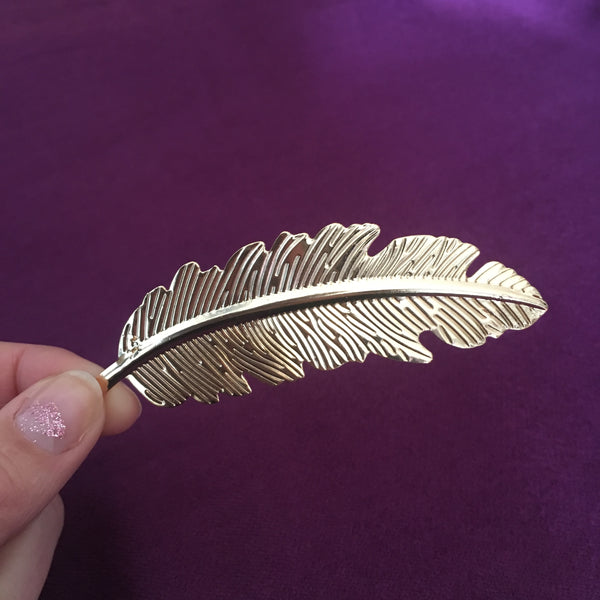 Gold Leaf Hair Clip