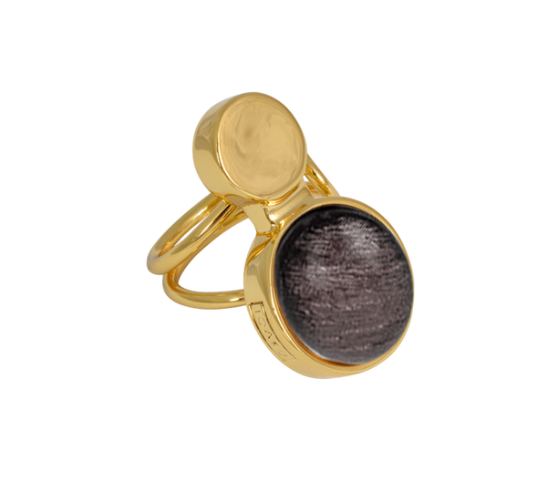 The Moon Ring Gold/Sparkle Grey