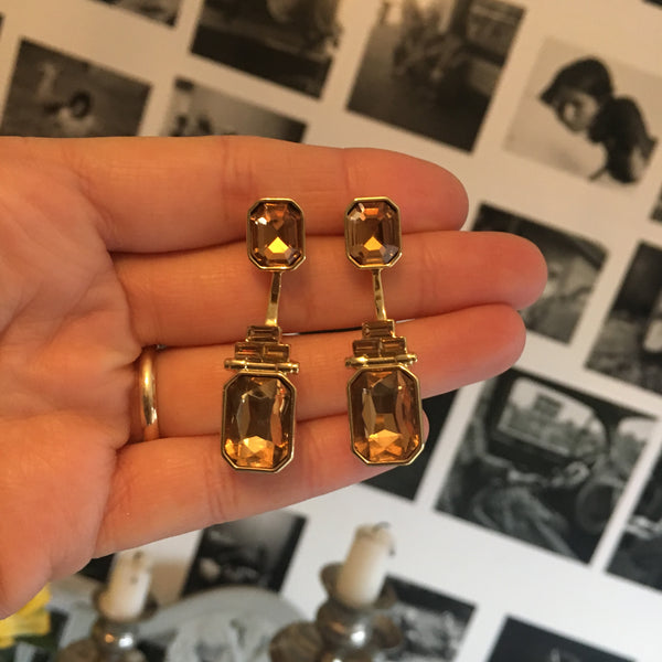The Legacy Earrings Gold/Amber