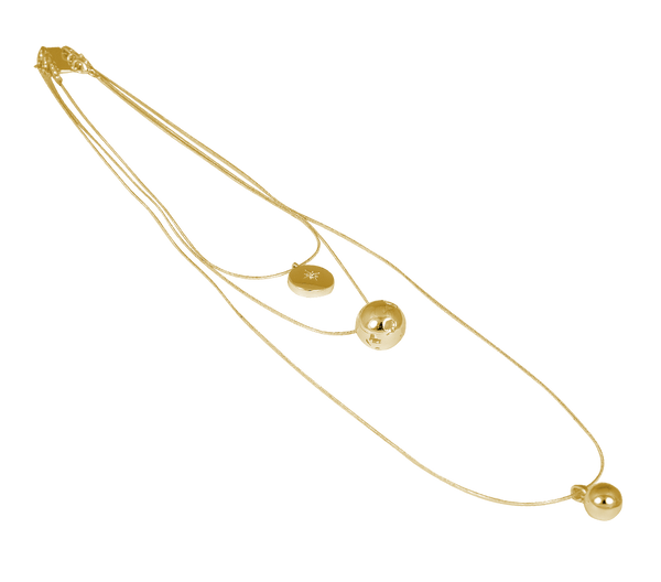 Globe Necklace Gold
