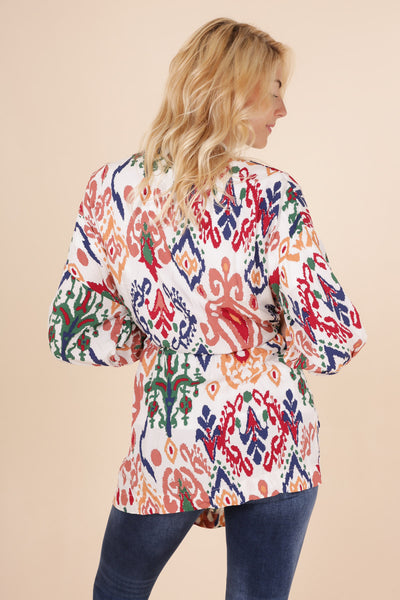 Kai belted kimono with pockets ONE SIZE LARGE LEFT (FITS UP TO 20)