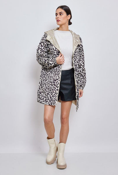 Kennedy reversible raincoat leopard print LAST ONE -SIZE 16