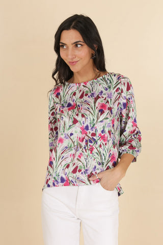 Lia blossom print top ONLY SIZE 10 LEFT