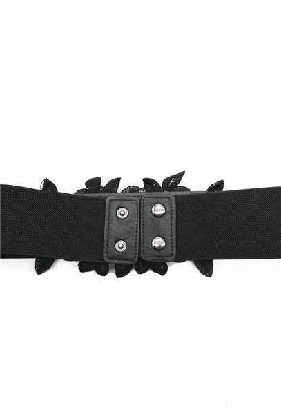 Maeve Embellished Black Belt