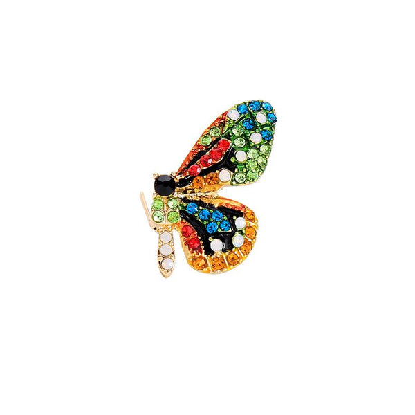 Maria Crystal Butterfly Brooch