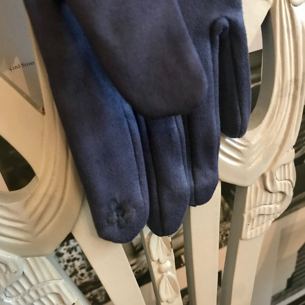 Navy Bow Detail Glove