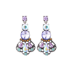 Lucy Large Crystal Drop Earring