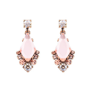 Rose and Peach Drop Earring