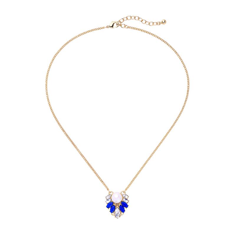 Willow Pearl & Sapphire Gem Necklace