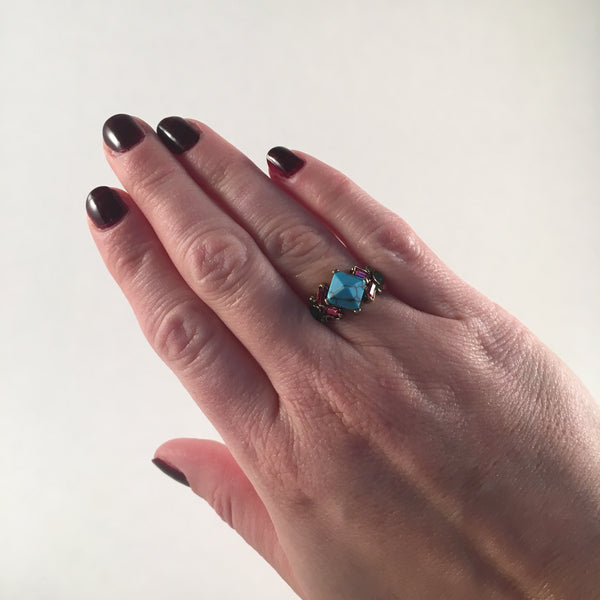 Abigail Turquoise Gem Ring