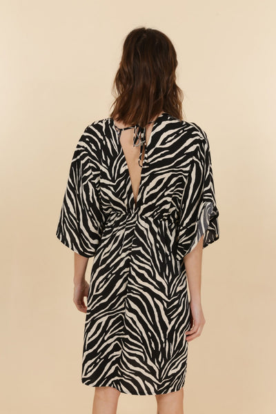 Quinn zebra print dress