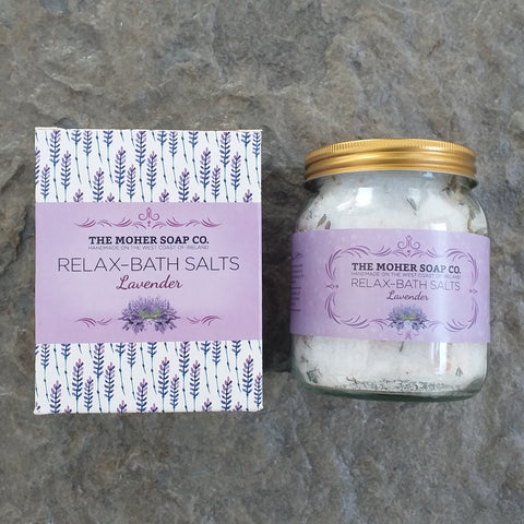 The Moher Soap Co. Bath Salts Jar RELAX - Lavender