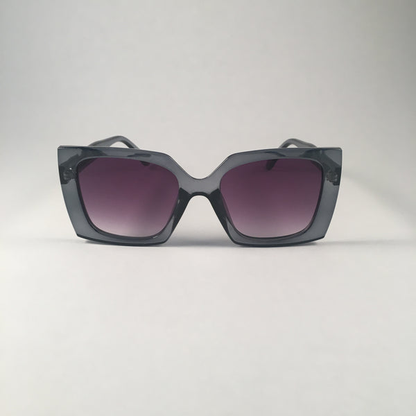 Teal Square Oversized Sunglasses