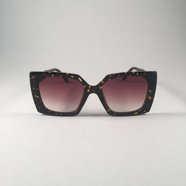 Tan Tortoiseshell Square Sunglasses