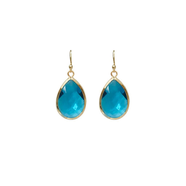 Tiffany Faceted Teardrop Earring Turquoise