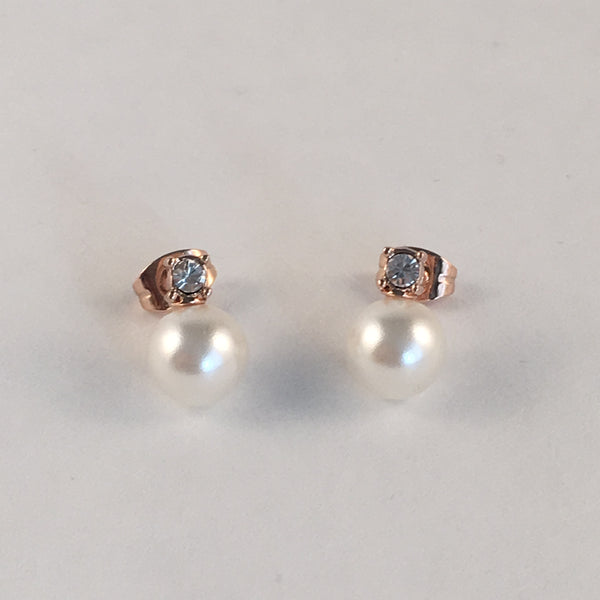 Drop Pearl & Crystal Earring