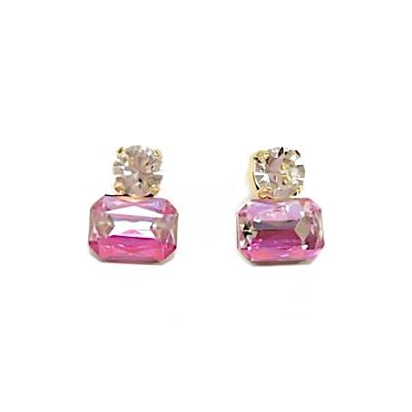 Piper Ombre Pink Twin Gem Earring