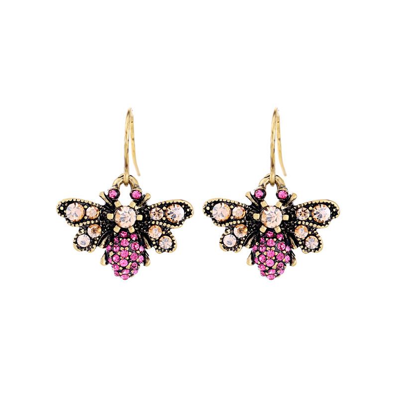 Polly Pink Bee Earring