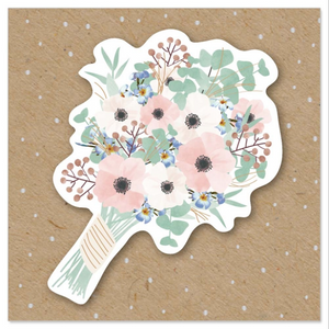 Flower Bouquet Mini Greeting Card