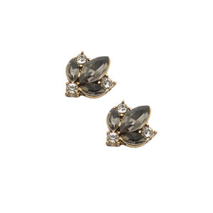 Natalie Crystal Cluster Earring Grey