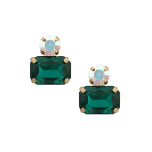 Piper Emerald Twin Gem Earring