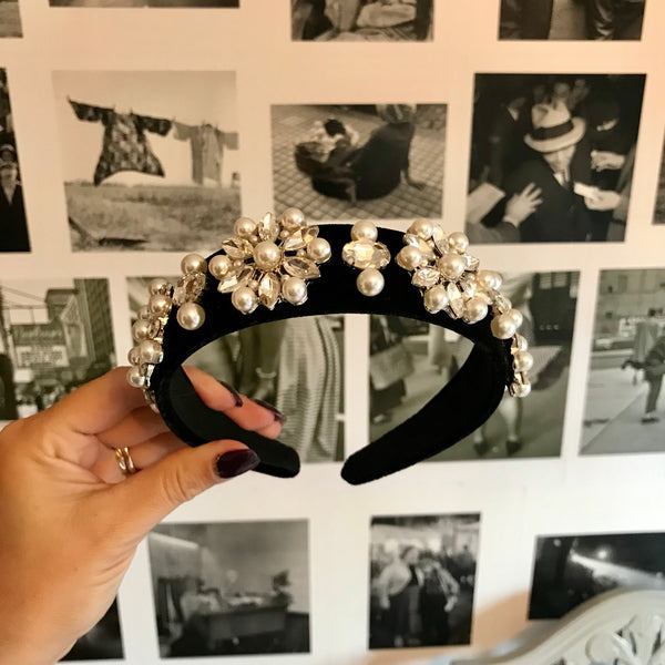 Black Deluxe Embellished Crown