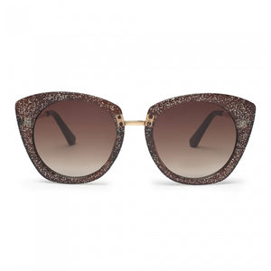 Julieta Oversized Glitter Sunglasses