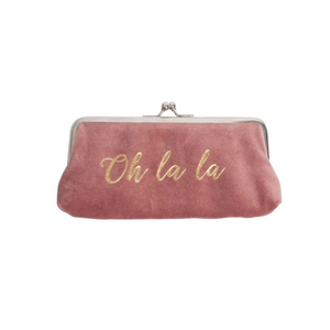Oh La La Cosmetic Bag with Clip Fastening